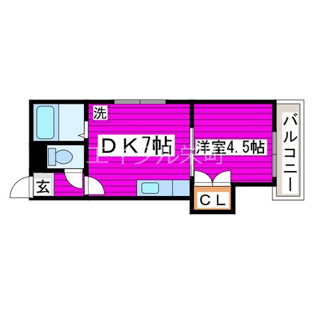 栄町駅 徒歩15分 2階の物件間取画像